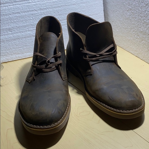 clarks men's bushacre 2 chukka boot black